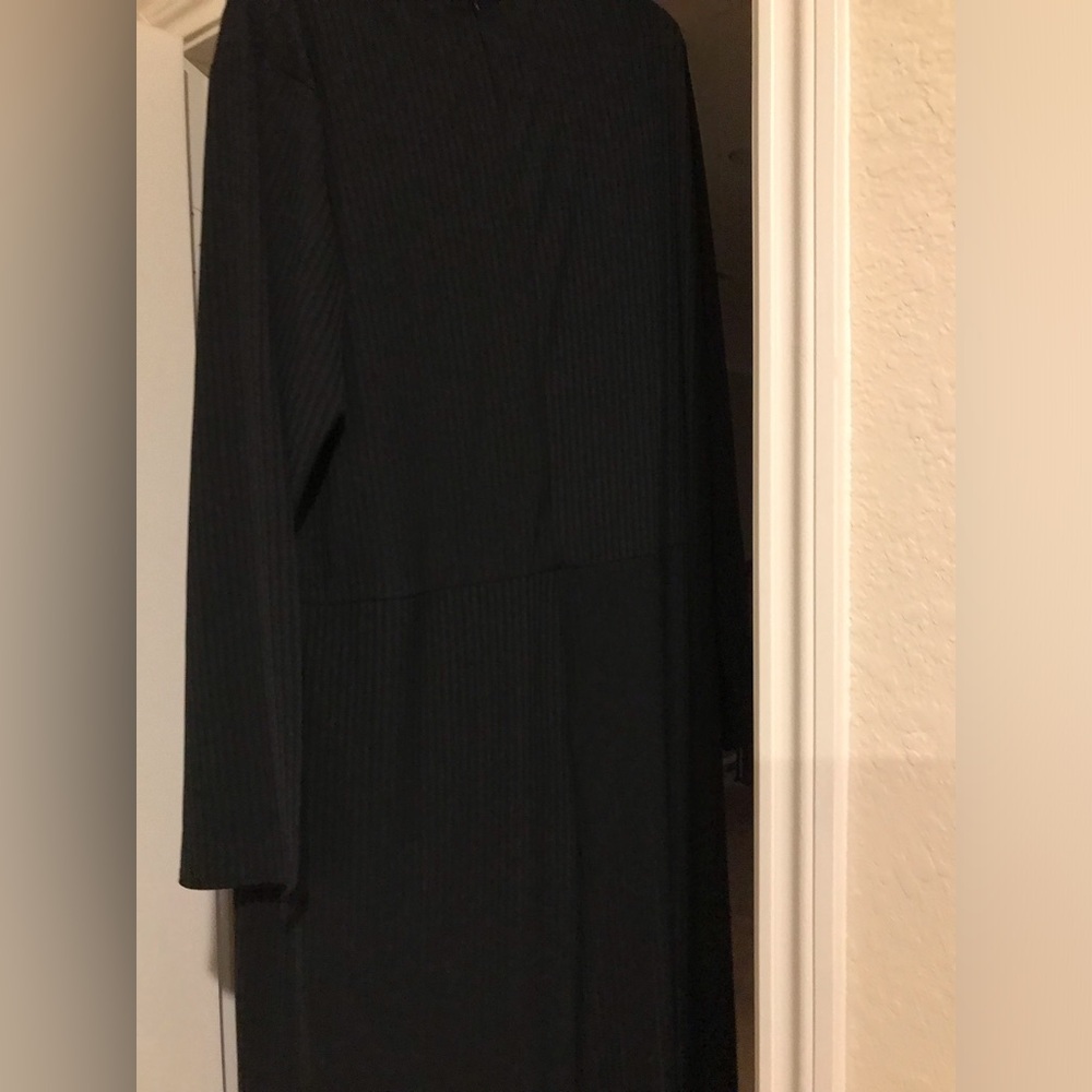 Rib knit long sleeve jumper, back zipper